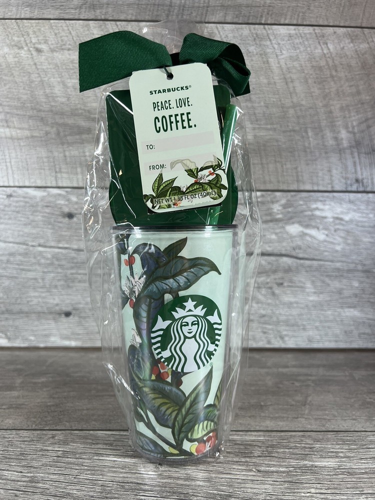 Starbucks Cold Cup with Cold Brew Floral Christmas / Birthday Gift Best (READ)