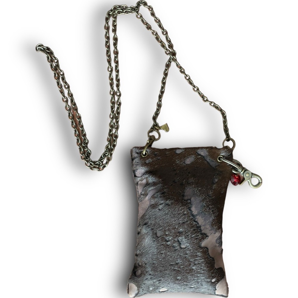 Western Mini Cow Hide On Clutch Crossbody Bag Fur Unique Chain Versatile Charm