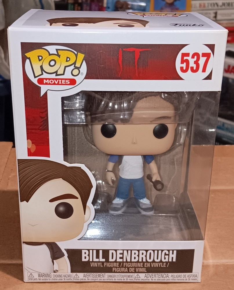 Funko POP Bill Denbrough with Flashlight IT 537 Near Mint Includes Protector