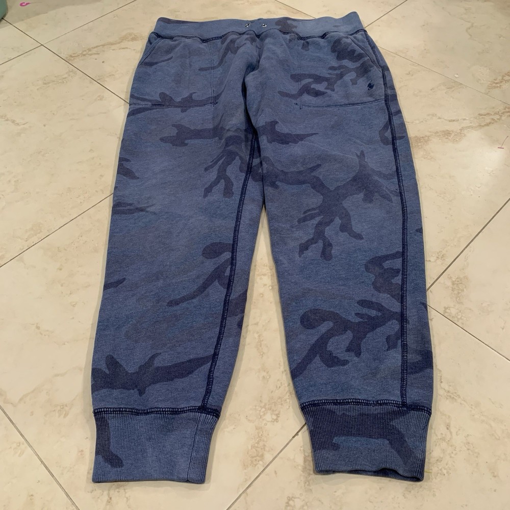 Polo Ralph Lauren Sweat Pants Mens Size Large Sz L Camo Joggers Double Knit