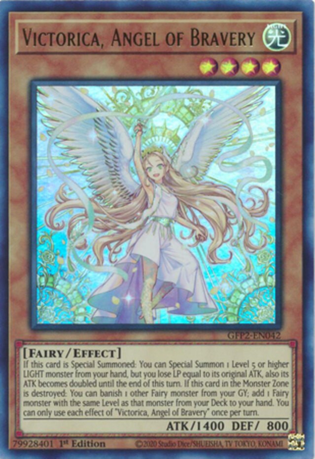 Victorica Angel of Bravery GFP2-EN042 Ultra Rare 1st Ed Near Mint