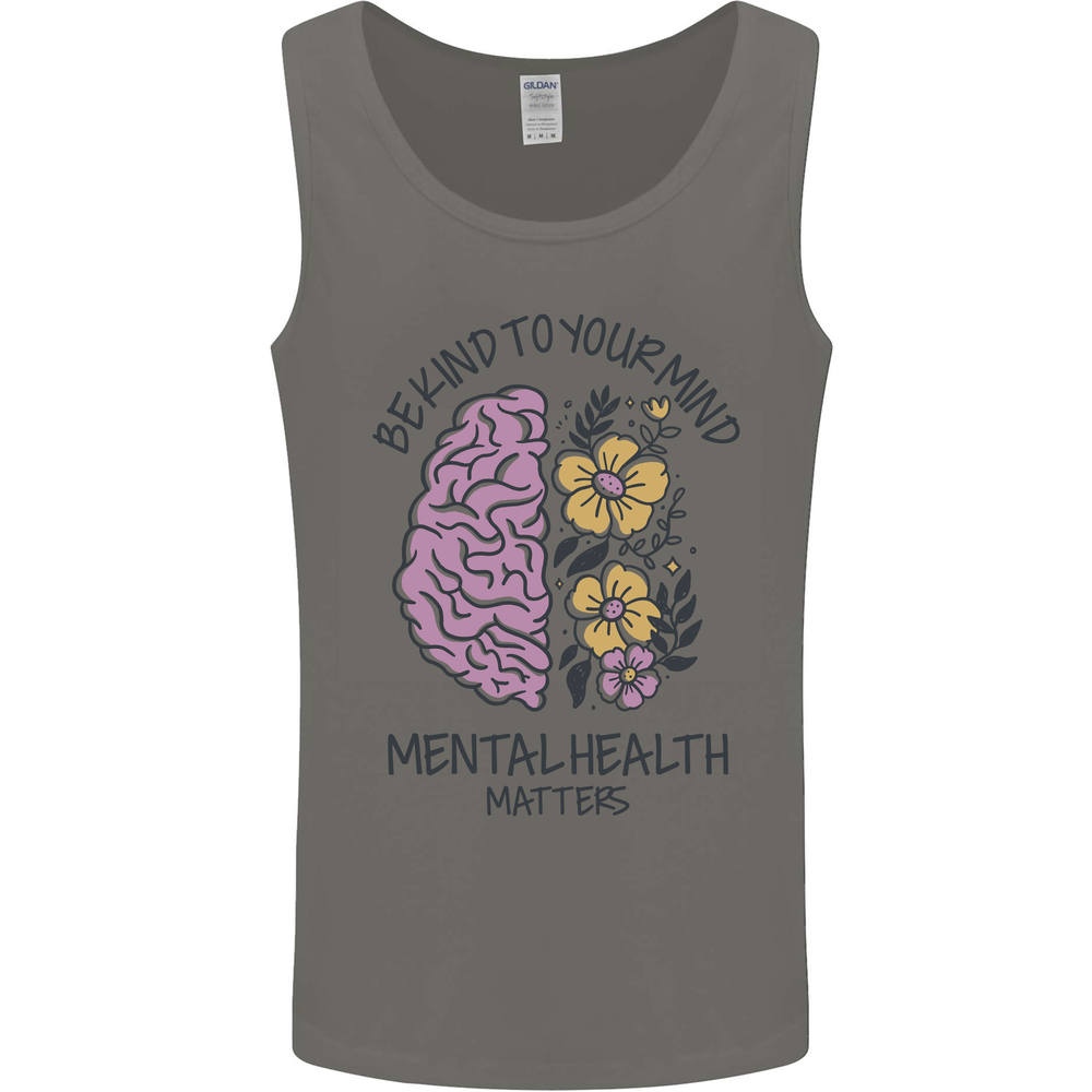 Be Kind to Your Mind Mental Health Mens Vest Tank Top