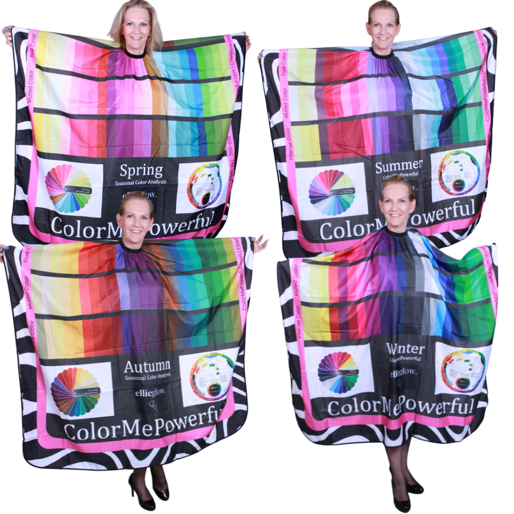 Seasonal Color Analysis Capes/Drapes/Swatch Image Consulting Set ColorMePowerful-image