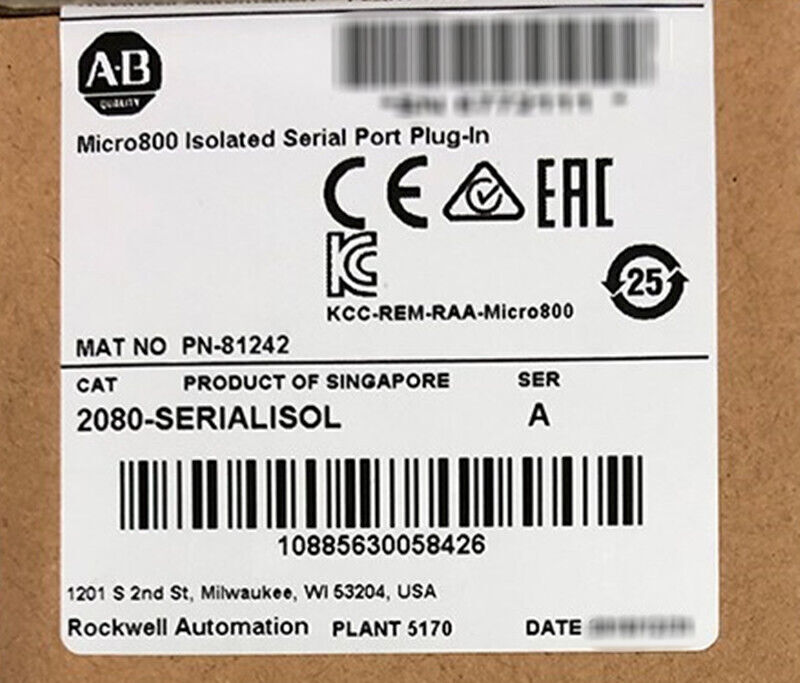 Allen-Bradley 2080-SERIALISOL Micro800 Isolated Serial Port Plug-In