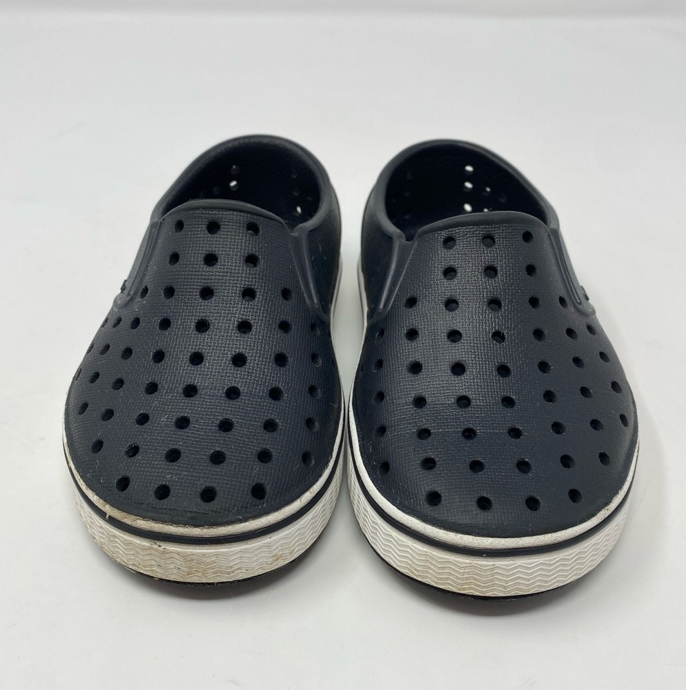 Native Shoes Jefferson Kids Slip-On C7 (Toddler 7) - Jiffy Black/Shell White