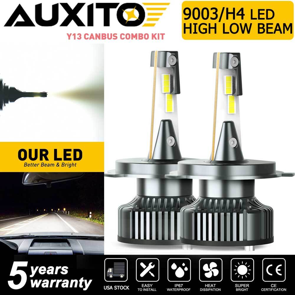 2x 9003 HB2 H4 LED Headlight Bulb Super Bright Hi Low Beam CANBUS 6000K Lamp EXA
