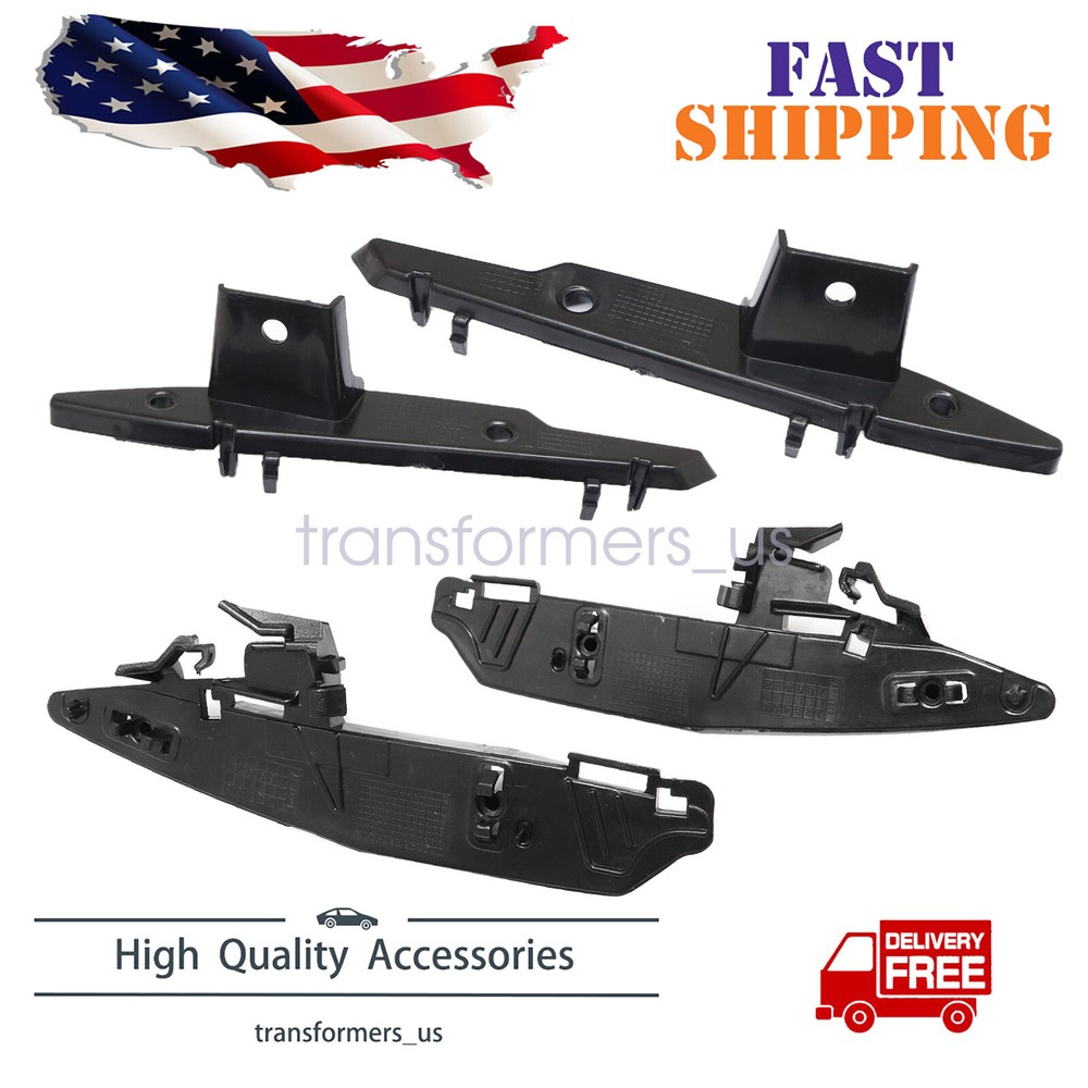 2 Pair Bumper Brackets Set Front Upper+Lower For 2018-2023 BMW X3 2019-2021 X4