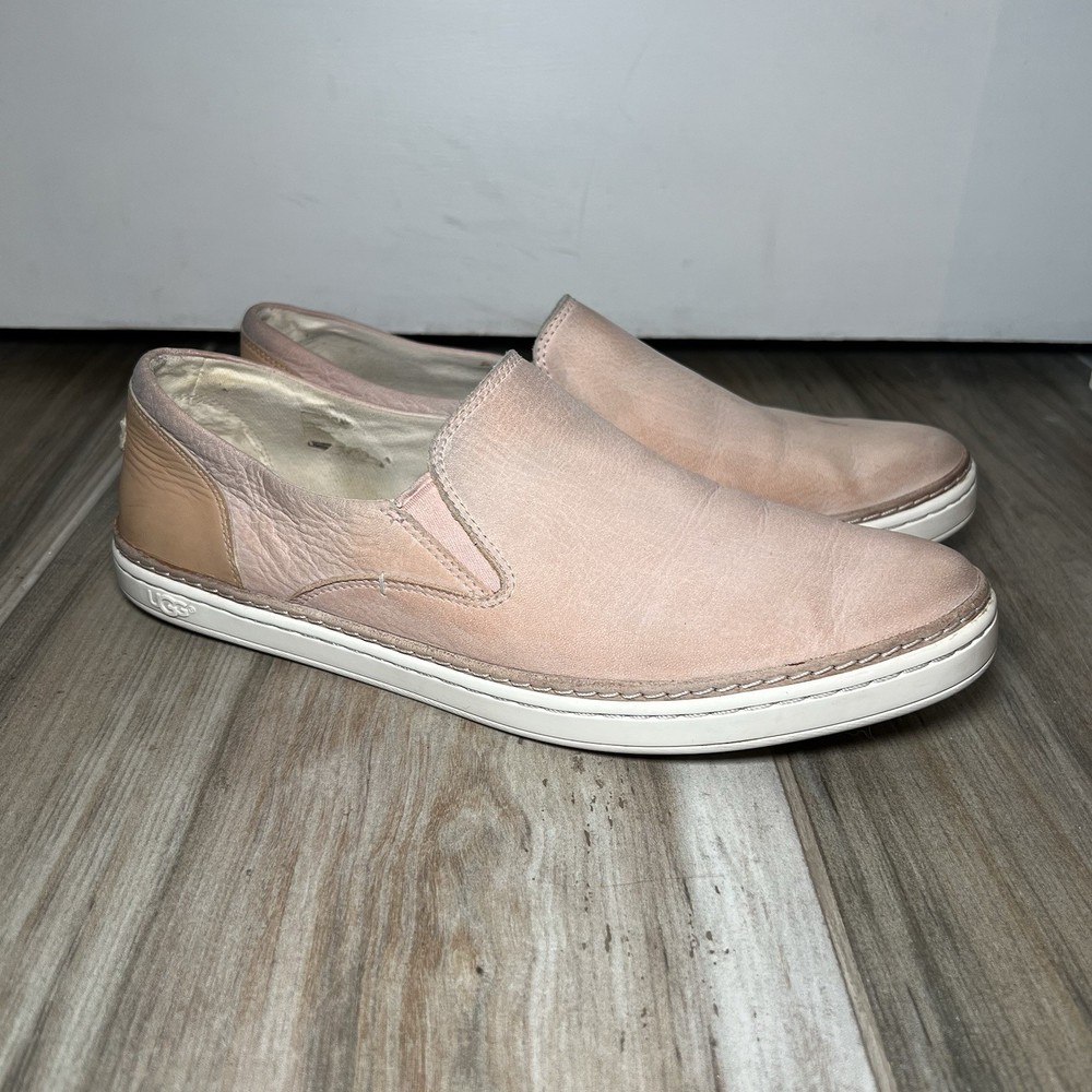 UGG Womens Adley Slip-On Sneakers Size 9.5 Quartz Blush Nubuck 1015736