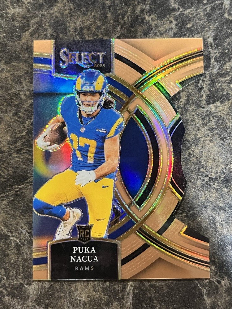 2023 Select Puka Nacua Bronze DIE-CUT PRIZM /299 Premier Level RC #199 Rams