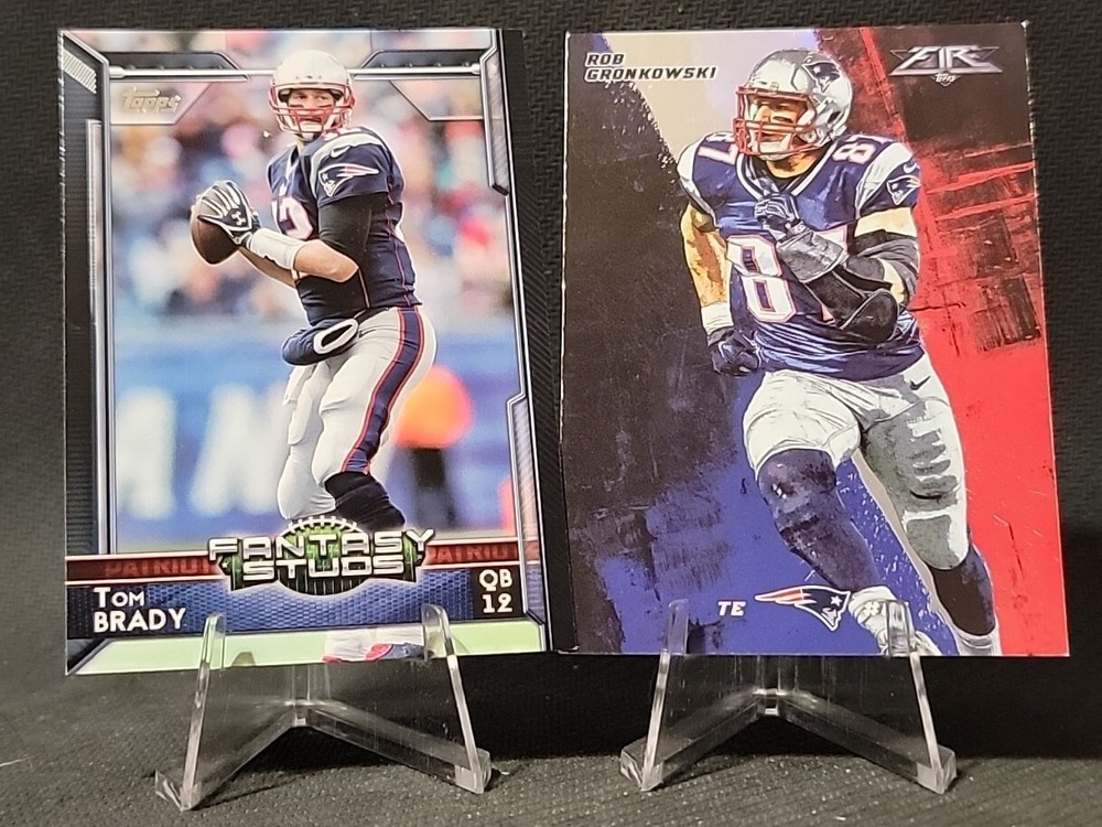 2015 Topps Patriots🔥Brady Fantasy Studs🔥 🔥Gronkowski On Fire🔥