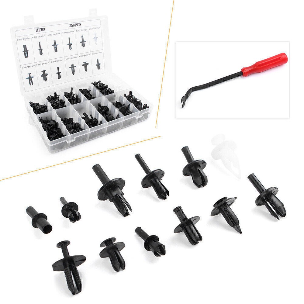 1 set Body Plastic Push Pin Rivet Fasteners Trim Moulding Clip Screwdriver Kit