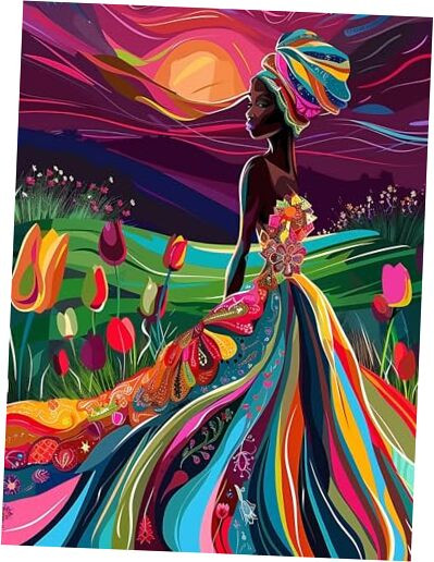 5D African Women Diamond Painting Kits - DIY Diamond Art Kits for Adults