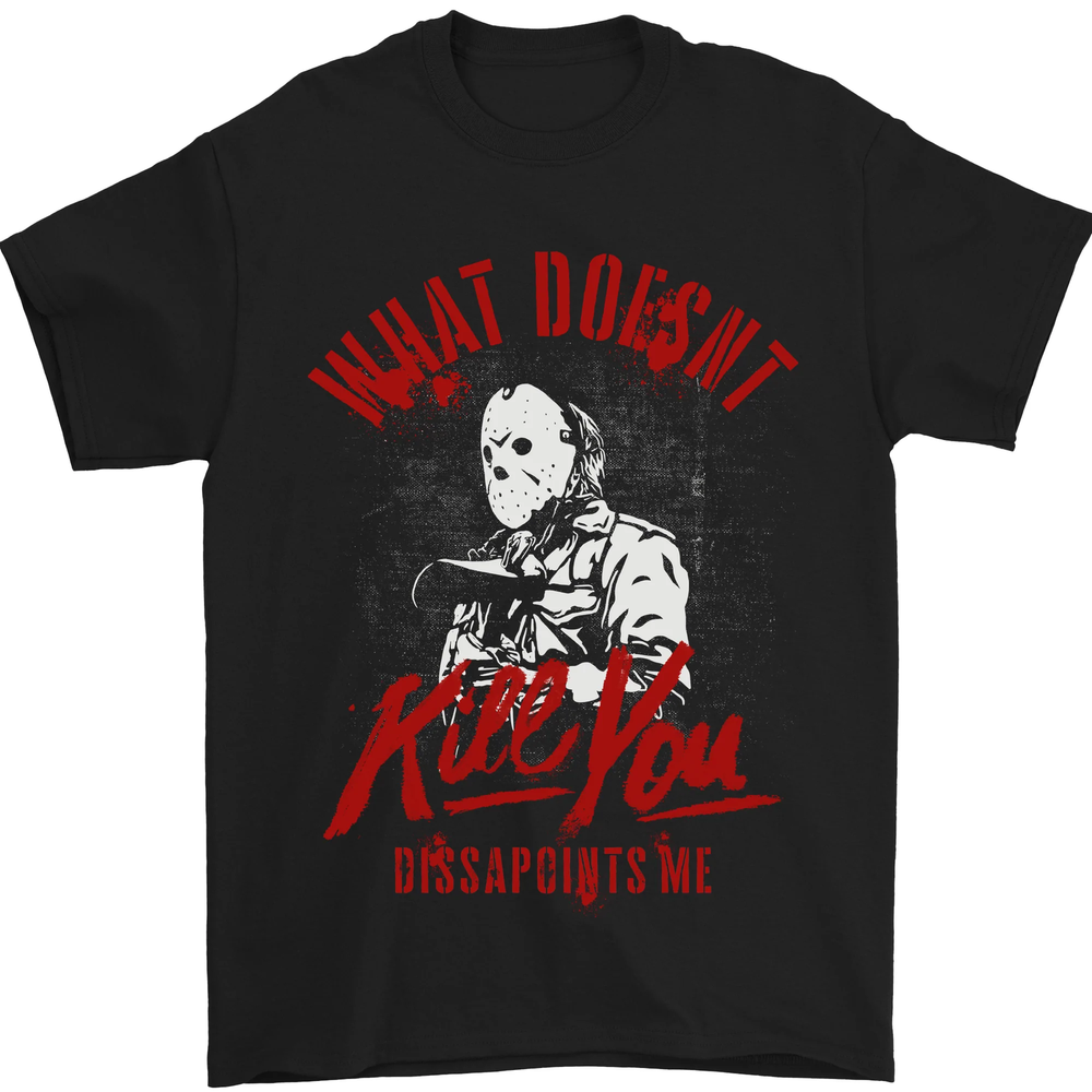 What Doesnt Kill Halloween Serial Killer Mens T-Shirt 100% Cotton