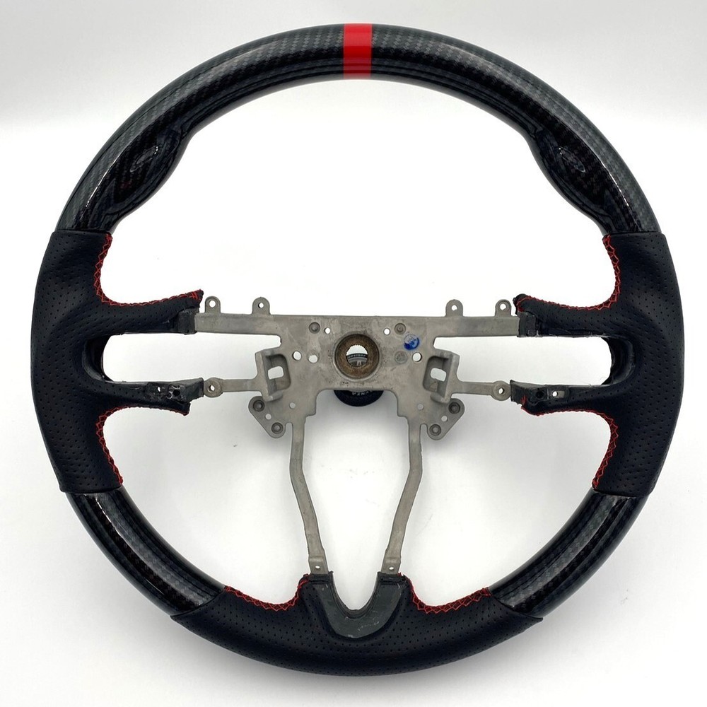 REVESOL Hydro-Dip Carbon Fiber Steering Wheel for 2009-2014 Honda Fit GE/INSIGHT