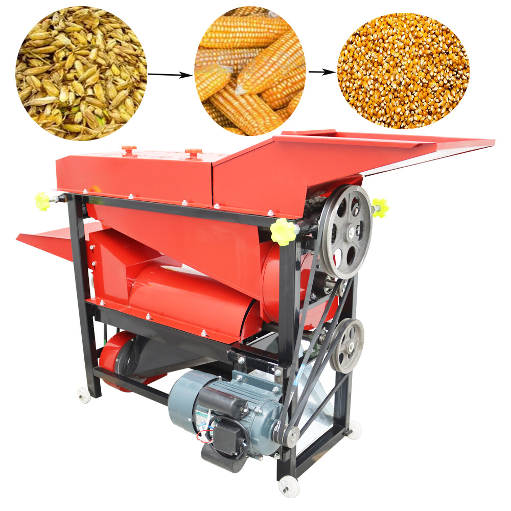220V Electric Corn Sheller for Dry & Wet Husking and Threshing