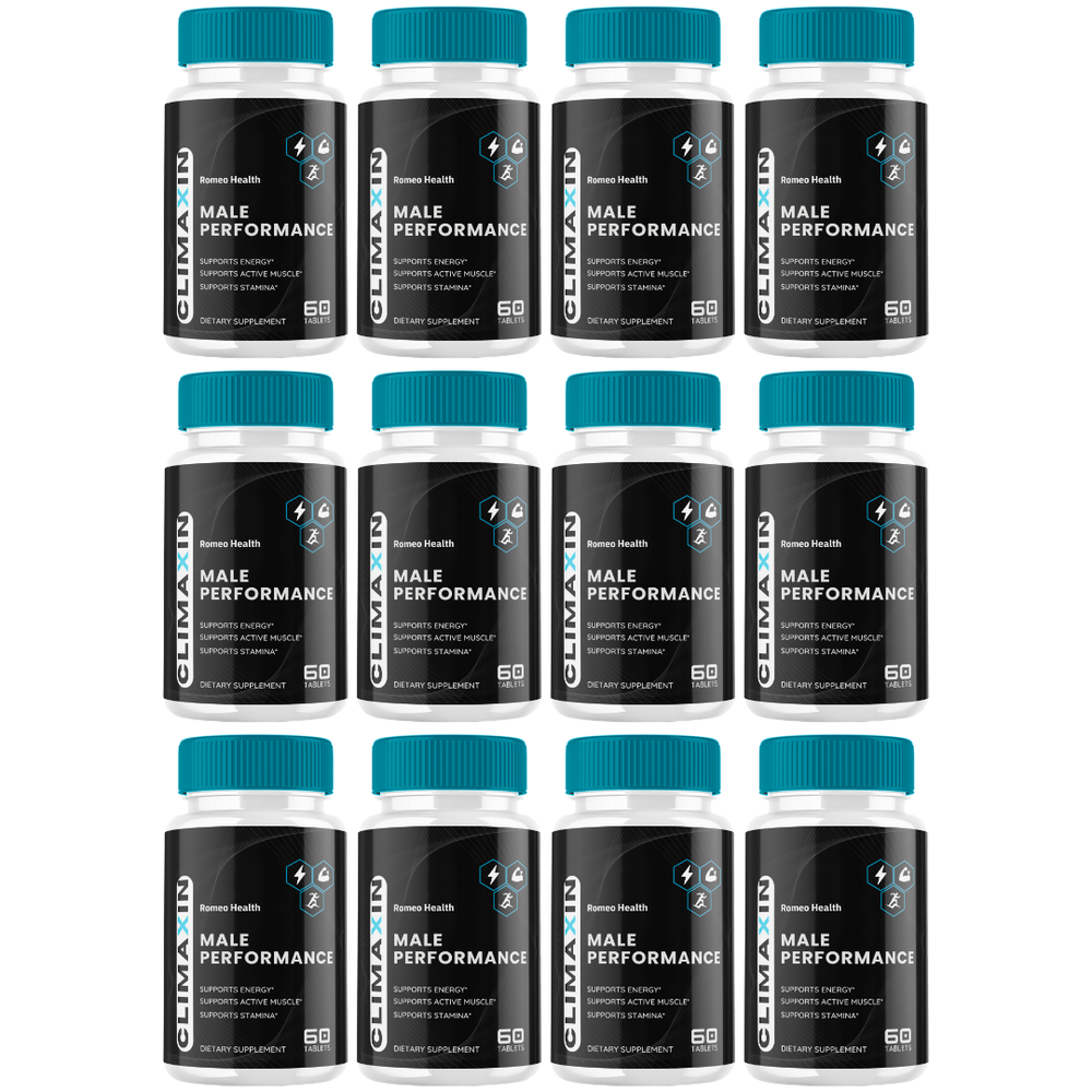 Climaxin Male Performance Tablets - Mens Energy & Stamina Support - (12 Bottle)