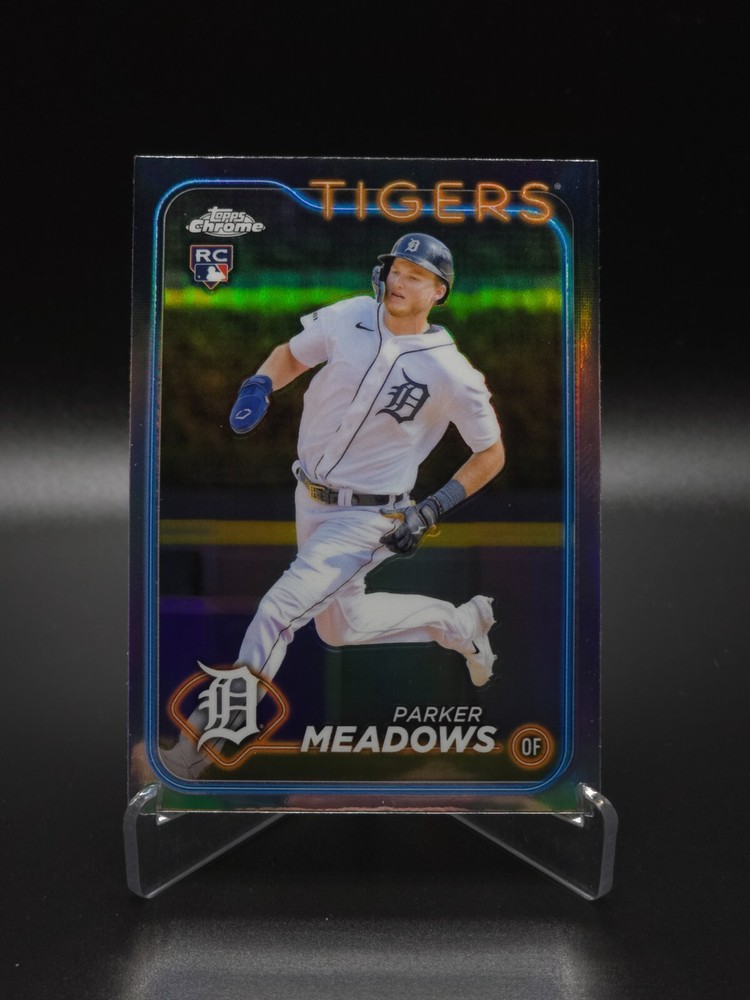 Parker Meadows 2024 Topps Chrome Baseball Detroit Tigers RC Rookie Card #271