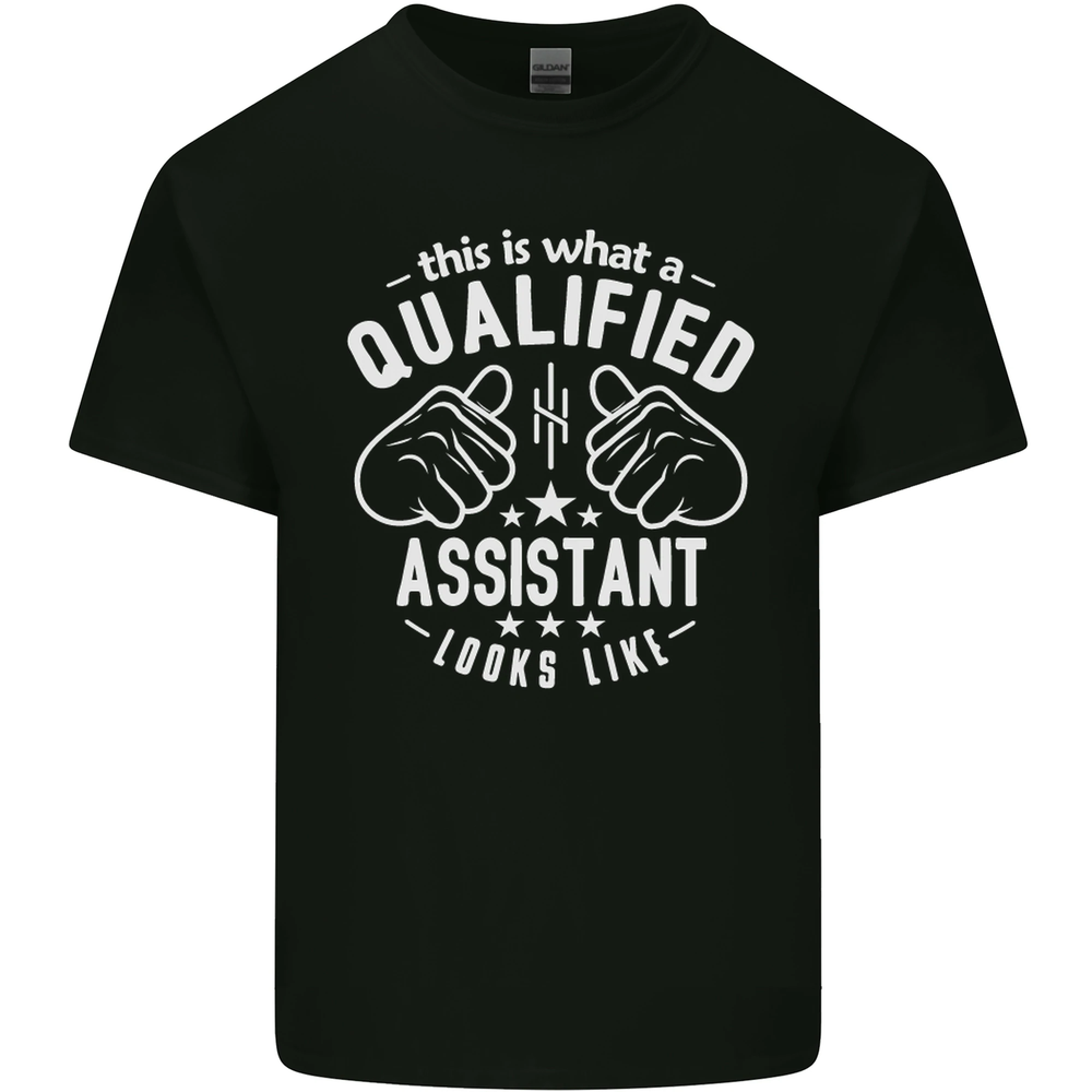 A Qualified Assistant Looks Like Mens Cotton T-Shirt Tee Top