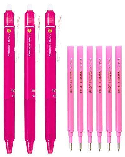 Pilot FriXion Ball Knock Retractable Erasable Gel Ink Pens, Extra Fine Point ...