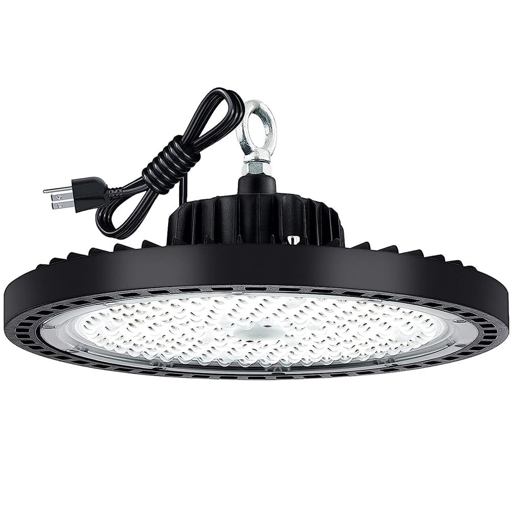 UFO LED High Bay Lights, High Bay LED Shop Lights,100W-14000lm-5000K-100-277V...