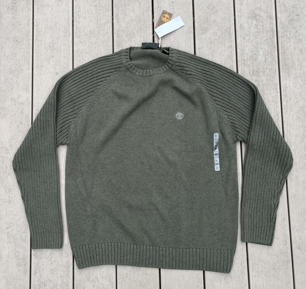 NWT Timberland Knit Crewneck Pullover Knit Sweater Outdoorwear Men’s XL MSRP $69
