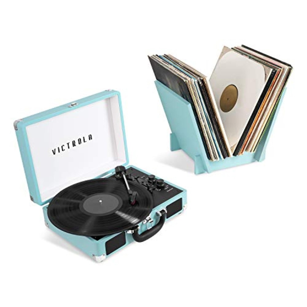 Journey+ Bluetooth Suitcase Record Player with Matching Stand