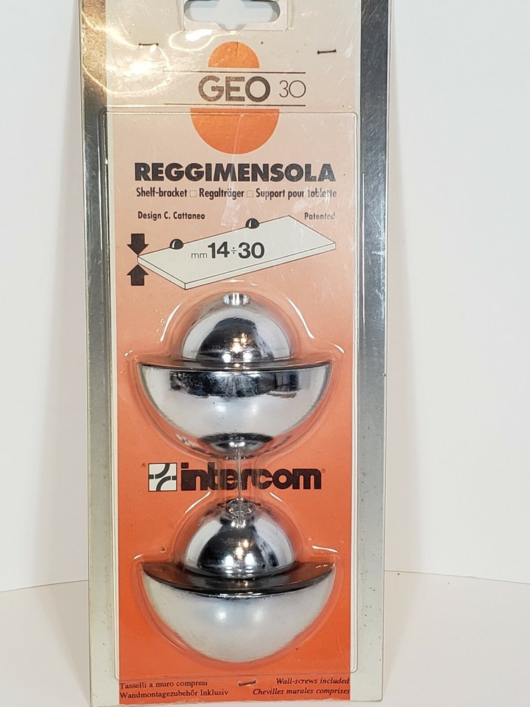 Shelf Brackets Padova Italy Geo 30 Chrome Reggimensola up to 1