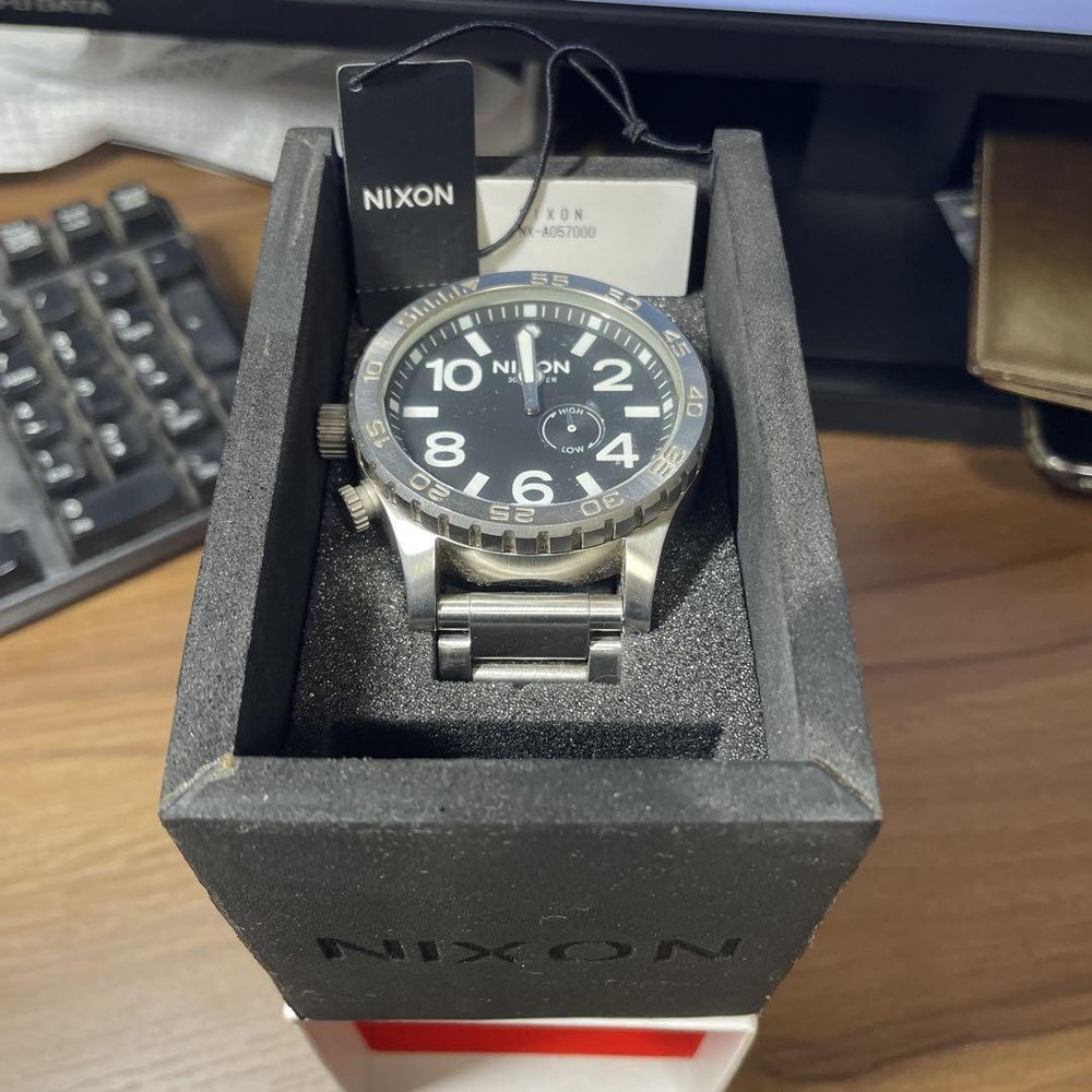 Nixon The51-30 Simplify Silver Watch for Men - Minimalist Design