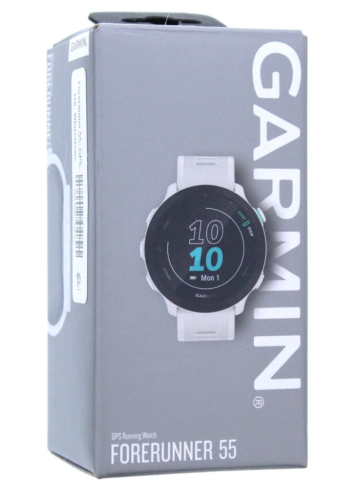 Garmin Forerunner 55 GPS Running Watch in White