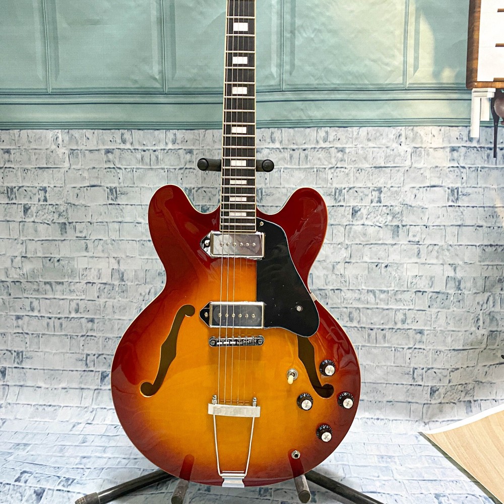 Christmas-Hot sale ES335 JAZZ electric guitar Gradient Brown Ship from USA-image