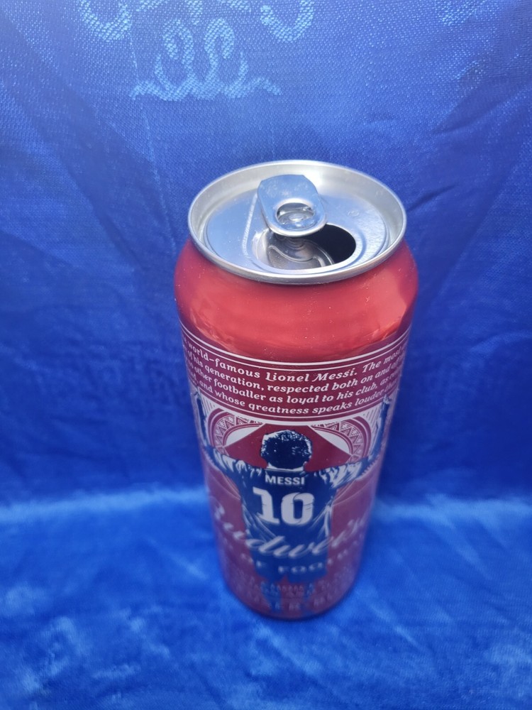 China Budweiser beer Leo Messi Limited edition can empty 500ml