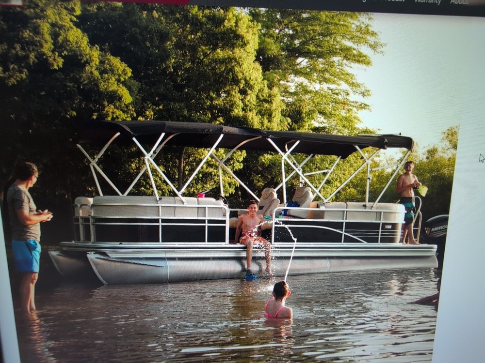 G3 Suncatcher Pontoon Boat Bow Canopy Canvas Cover 46296-14