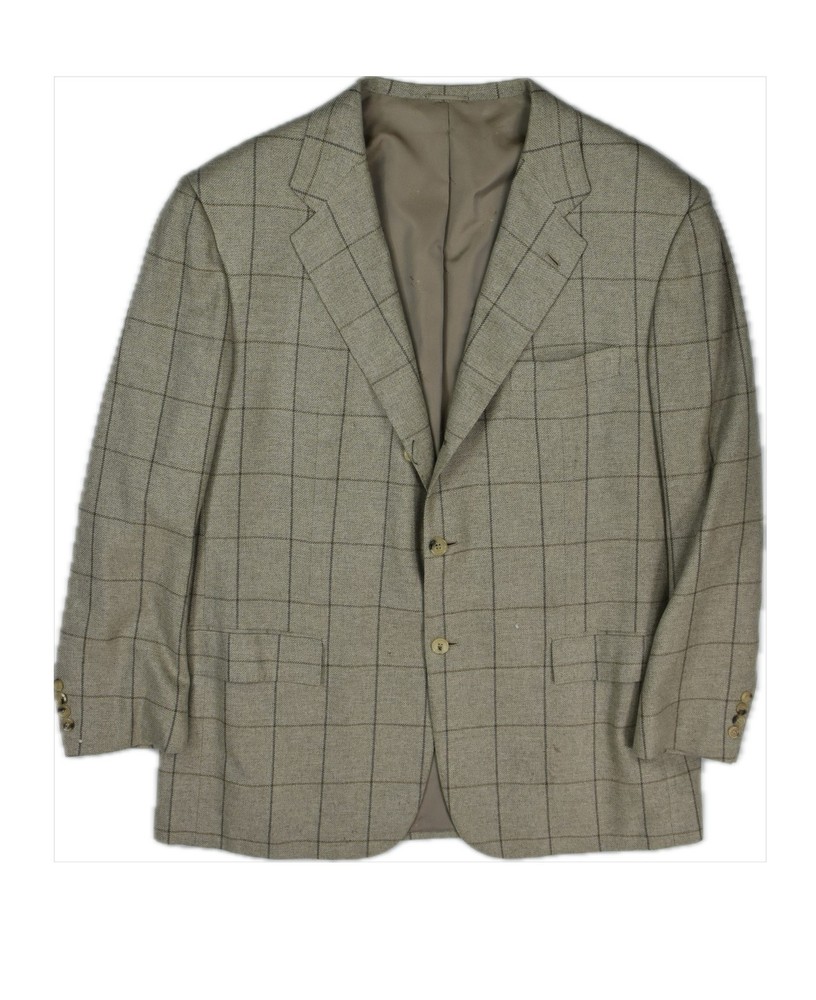 Kiton Mens 100% Cashmere Sport Coat Blazer Jacket 48 R Moth Damage
