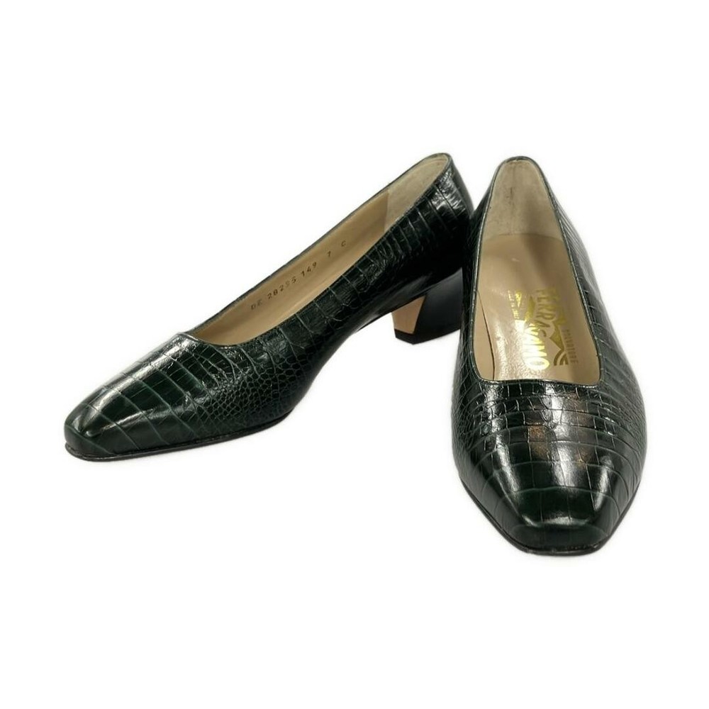 Salvatore Ferragamo Pumps Womens Size 7 Damage Details With Non-slip Insoles d9
