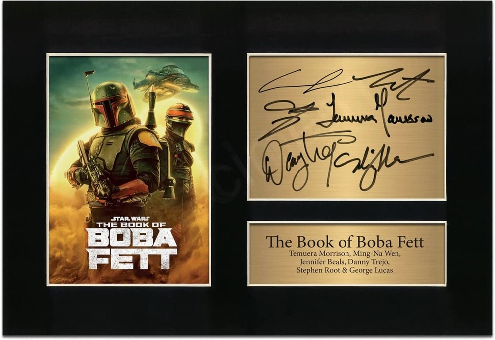 Star Wars Boba Fett Signed Limited Edition Collectible Print