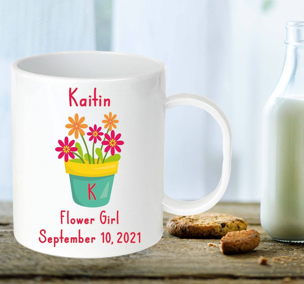 Personalized Flower Girl Mug Flower Girl Gift Custom Bridal Party Giftcustom
