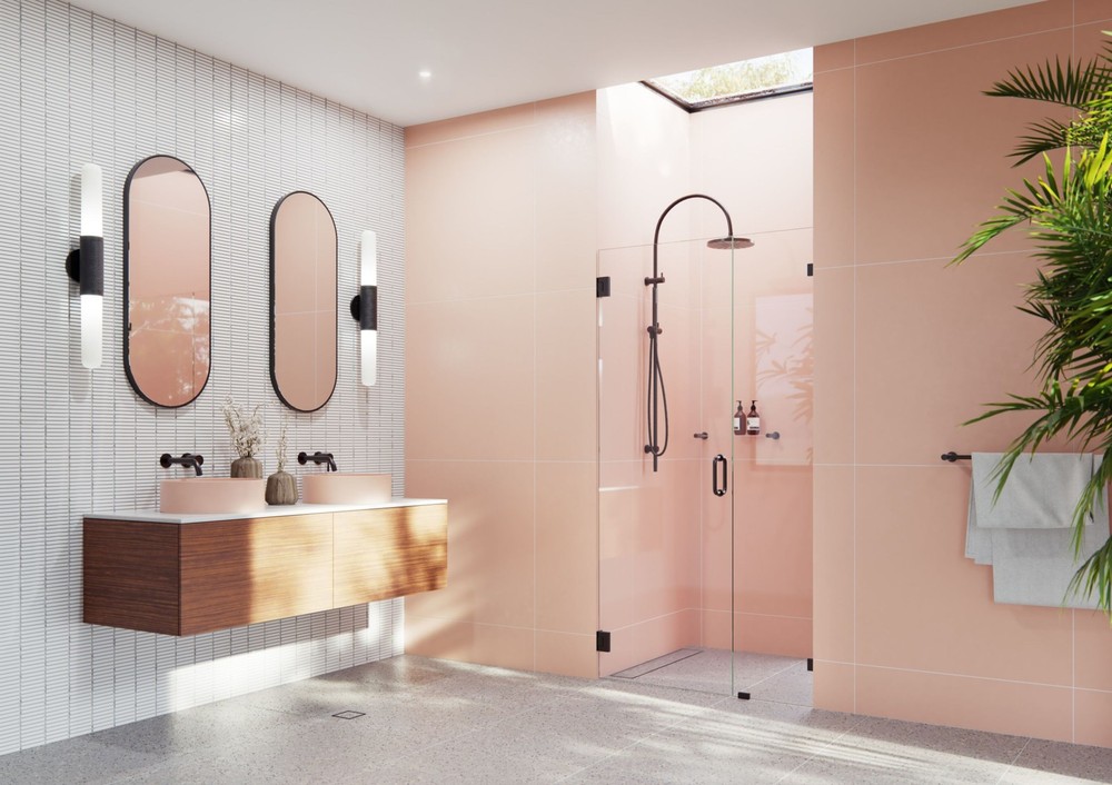 Illume 78H x 41.25W Bronze Glass Hinged Shower Door GW-WH-41-25