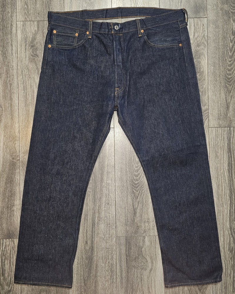 Levis 501 Original Fit Dark Blue Jeans Straight Leg Button Fly Men's Size 40X30