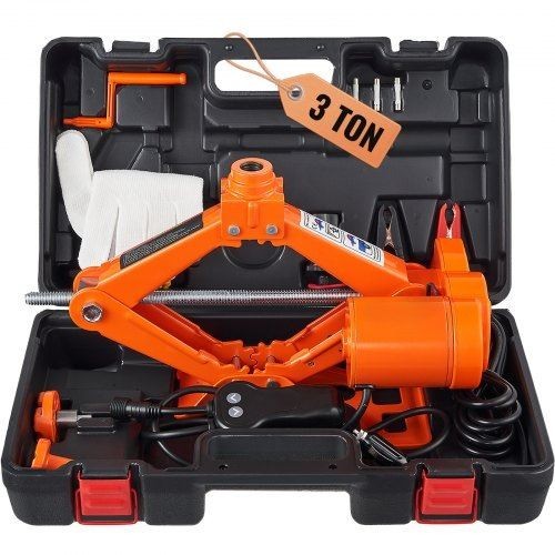 Electric Car Jack 3 Tons 6600 lbs Scissor Jack 12V Electric Automatic