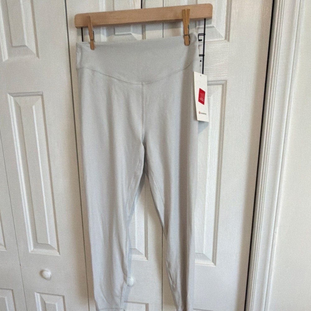 lululemon athletica Wunder Under HR Tight 28 Leggings Light Gray Size 12 Women
