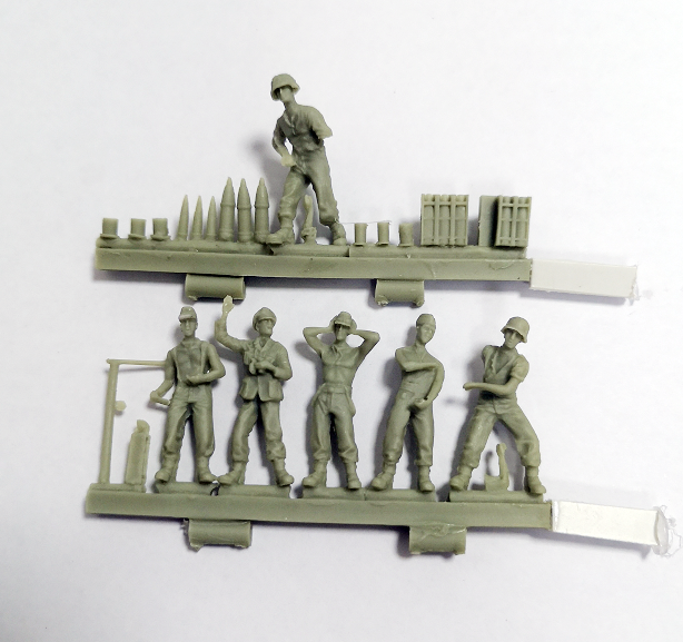 1/72 Resin figure model   Field artillery Crew German 6 Soldiers kit  FIG013
