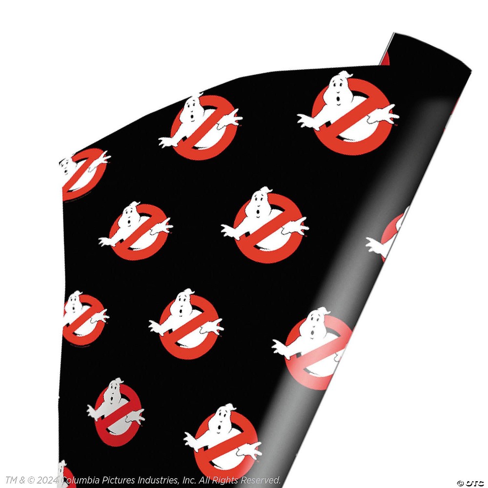 Trick Or Treat Studios Ghostbusters No Ghost Wrapping Paper | 30 x 96 Inches