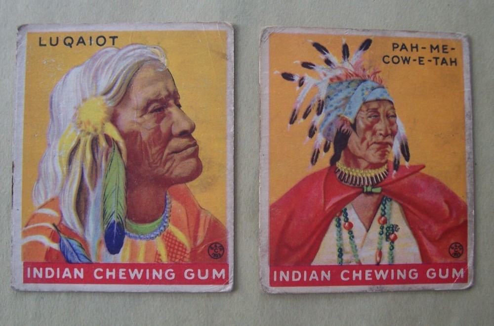 INDIAN GUM GOUDEY GUM CO. SERIES OF 48 CARD LOT #2 (HIGH NUMBERS)