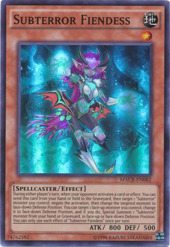 Subterror Fiendess MACR-EN082 Super Rare Unlimited Lightly Played Yugioh Card