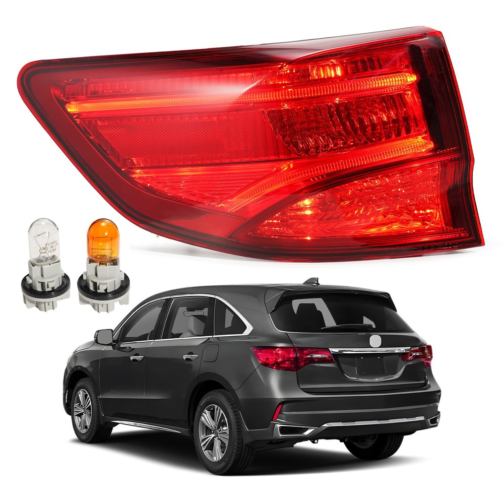 2014-2020 Acura MDX Tail Light Left Driver Side Outer Halogen Rear Lamp w/ Bulb