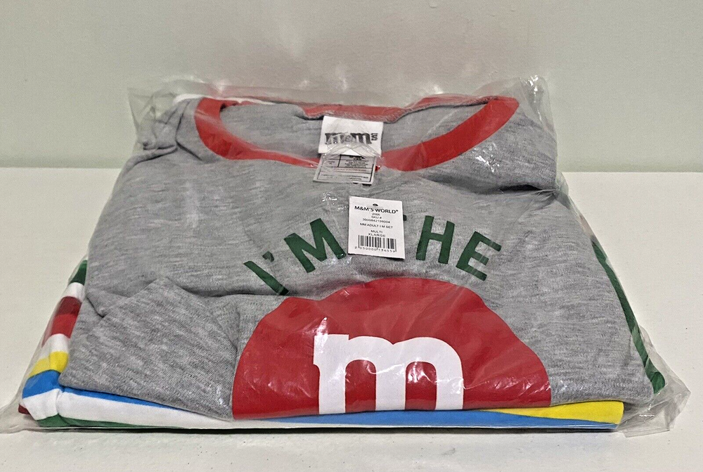 M&Ms World Pajamas 2006 The Sweet One Size XL NWT