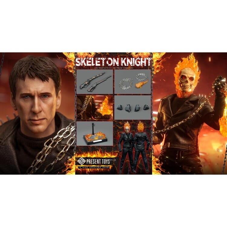 1/6 PRESENT TOYS PT-sp59 Hell Skeleton knights Ranger(light-up) FIGURE IN STOCK
