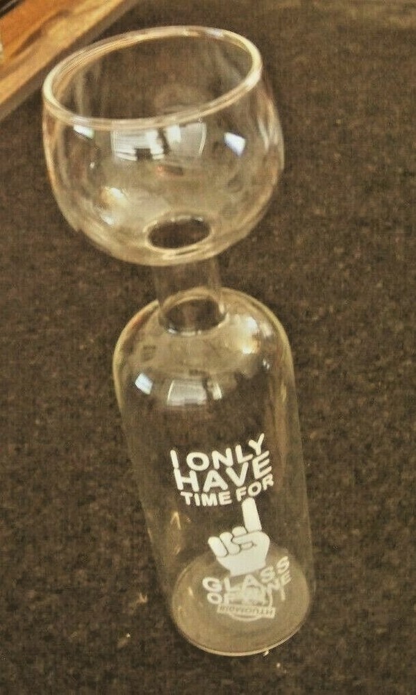 1 Glass of Wine 36 oz Insulated Tumbler with Finger Mark