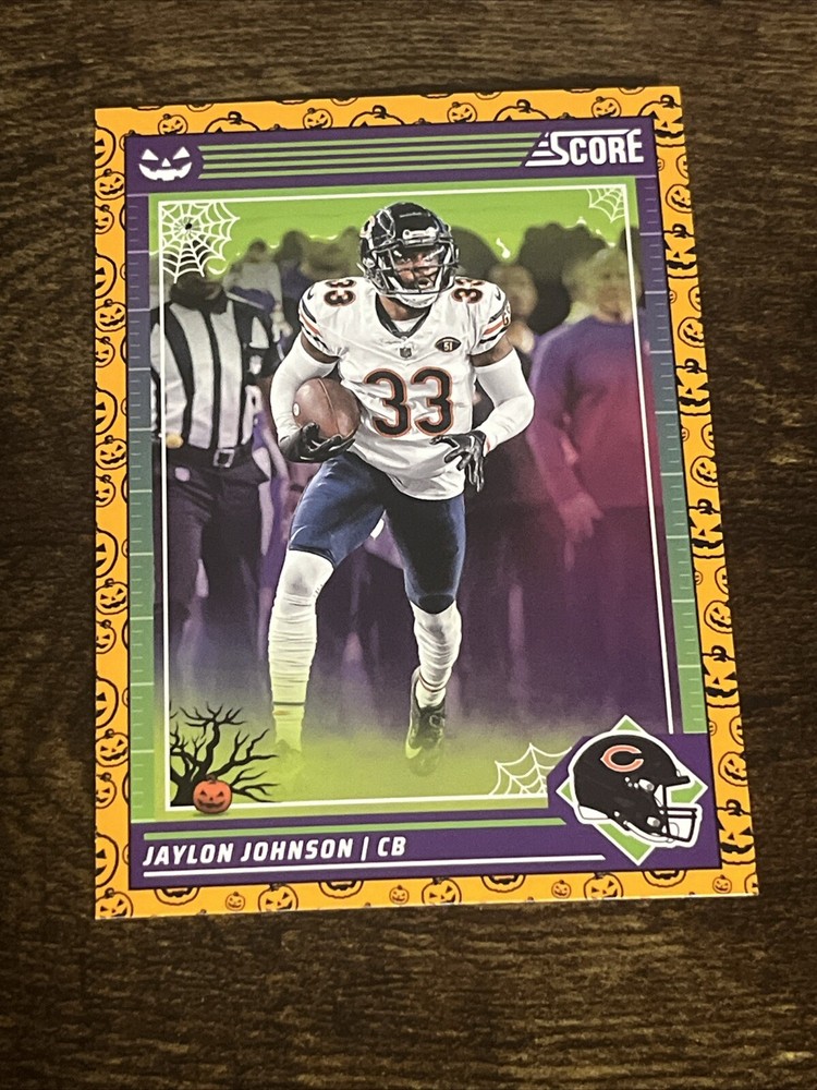 2024 Score-A-Treat Orange Pumpkins #50 Jaylon Johnson Chicago Bears S3576*