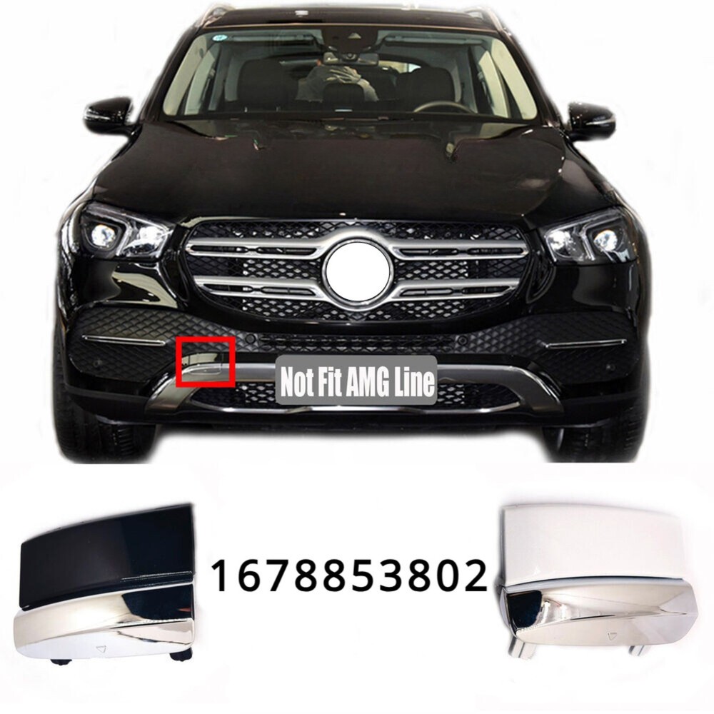 Front Tow Cover FOR 20-23 Mercedes W167 GLE350 GLE400 GLE450 GLE550 Eye Cap-